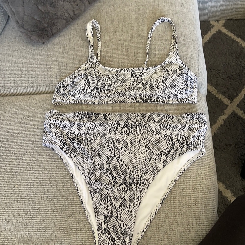 Snakeskin bikini set